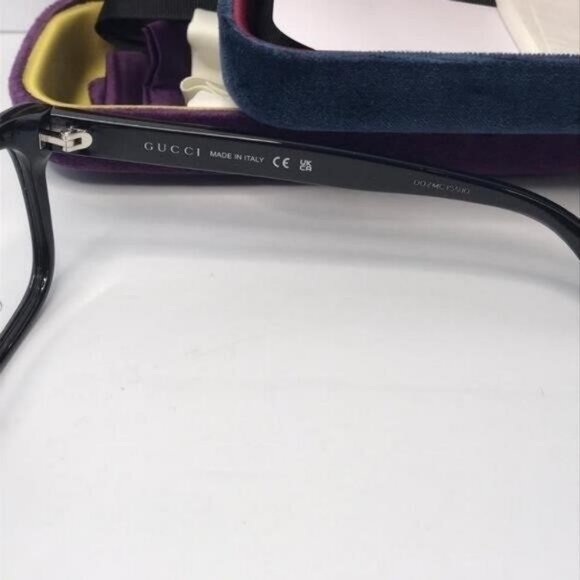 💯 Original GUCCI GG1117O FLAT TOP FRAMES IN BLACK - Picture 6 of 12